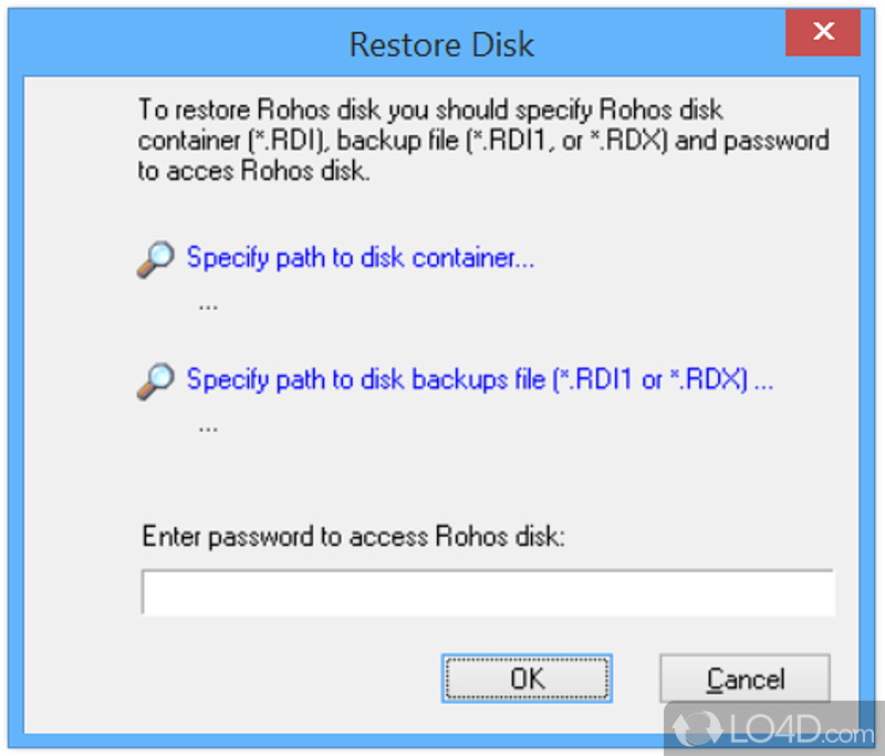 Rohos Mini Drive: Encrypt files - Screenshot of Rohos Mini Drive