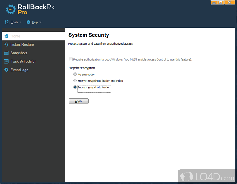 RollBack Rx Professional: Rollback Rx - Screenshot of RollBack Rx Professional