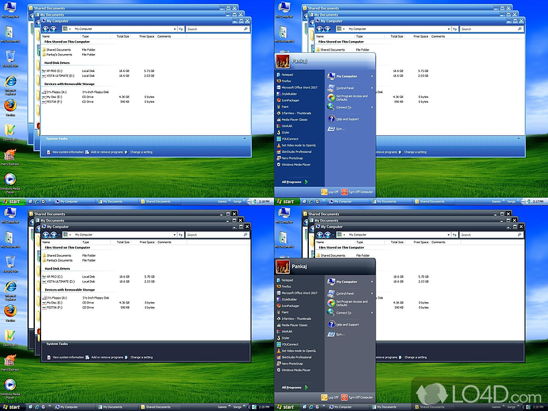 Windows theme by Microsoft - Screenshot of Royale for Windows XP