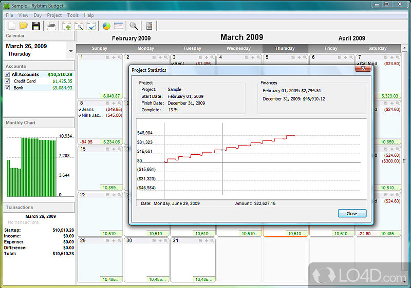 Money Calendar (formerly Rylstim Budget) screenshot