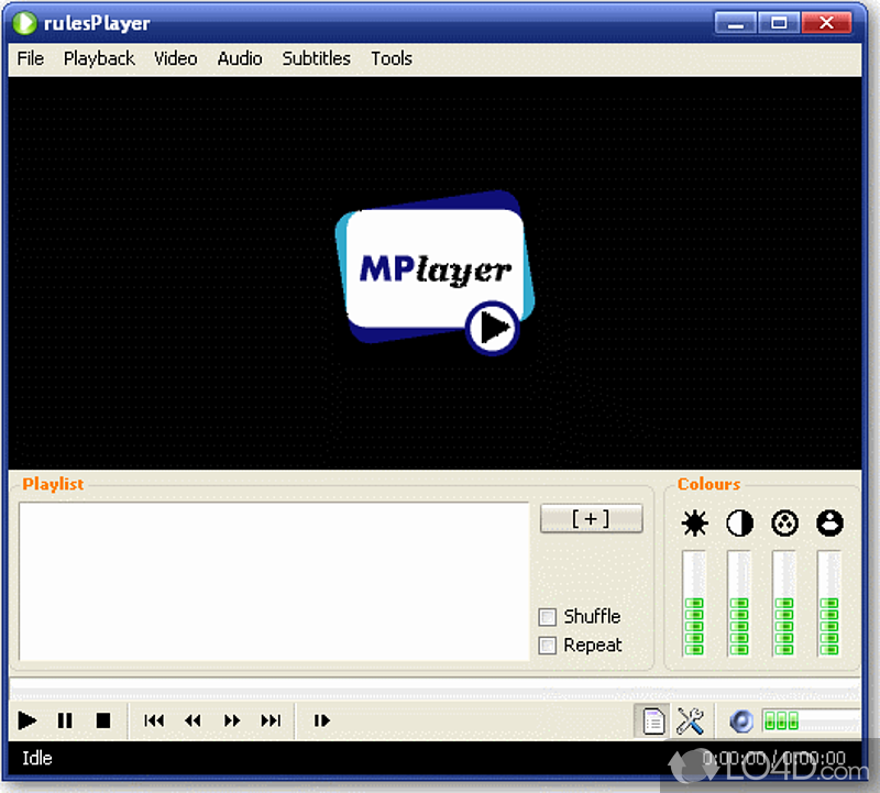 Versatile media player for multiple formats - Screenshot of rulesPlayer