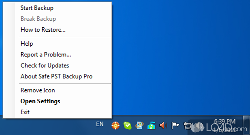 Safe PST Backup screenshot