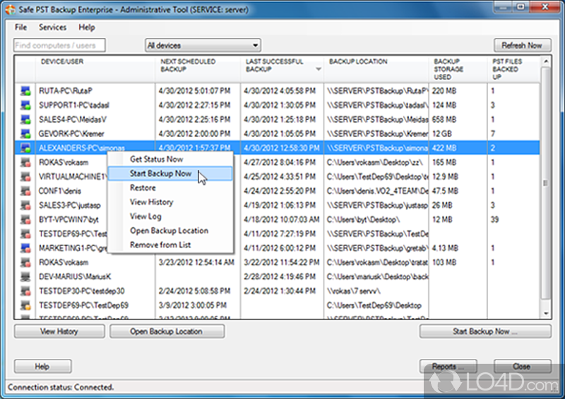 Safe PST Backup screenshot