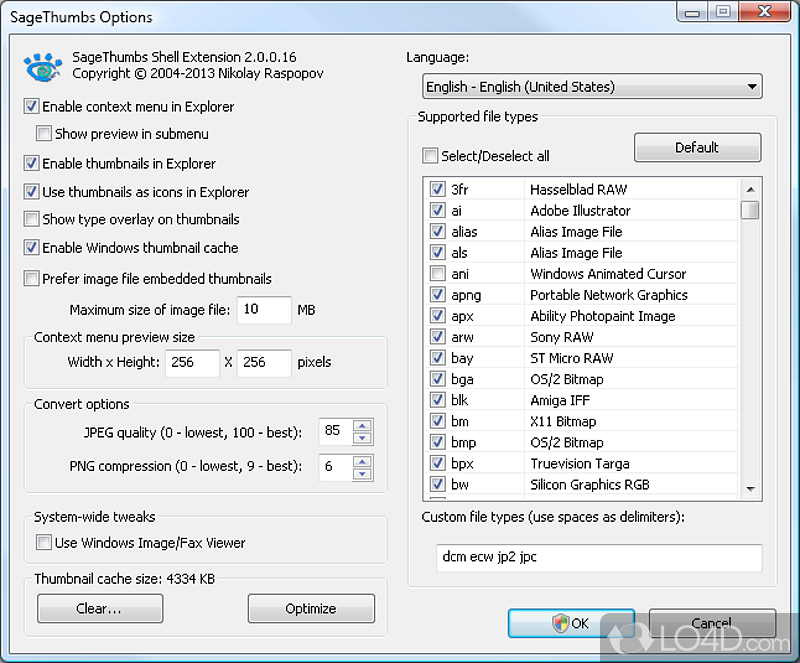 SAGETHUMBS. SAGETHUMBS_2.0.0.23_Setup.exe". Thumbnails cache. Micro_thumbnail_cache.