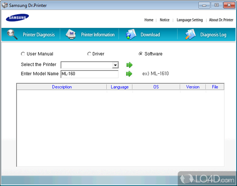 Samsung Dr. Printer screenshot