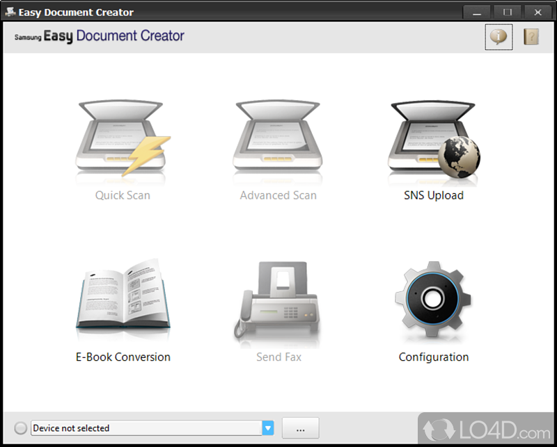 Samsung easy document creator