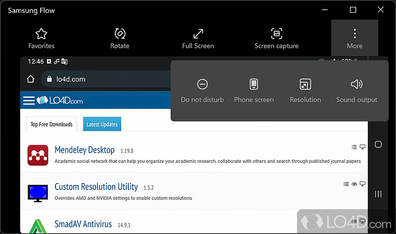 Samsung Flow: Up-to-date - Screenshot of Samsung Flow