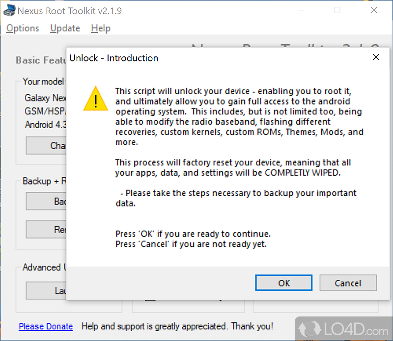 Nexus Root Toolkit screenshot