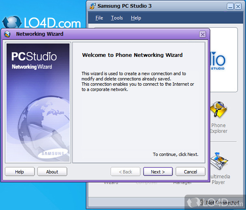 Powerful but not too friendly - Screenshot of Samsung PC Studio