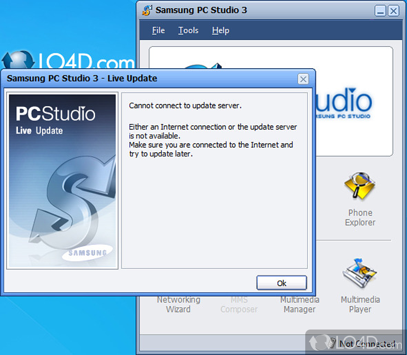 A multimedia conversion tool - Screenshot of Samsung PC Studio