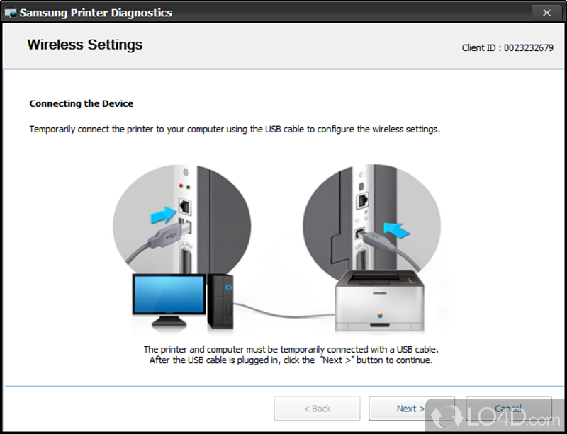 Samsung Printer Diagnostics screenshot