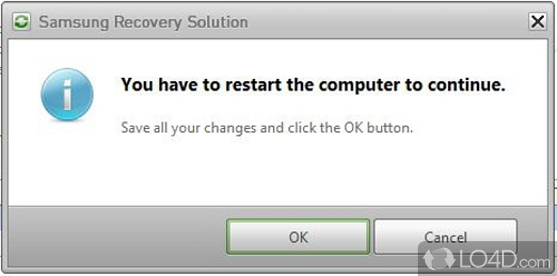 Samsung Recovery Solution: Data recovery - Screenshot of Samsung Recovery Solution