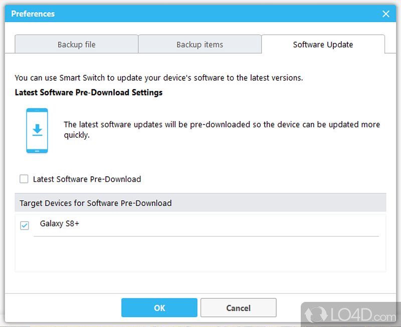 Complete transfers using a USB cable or Wi-Fi - Screenshot of Samsung Smart Switch