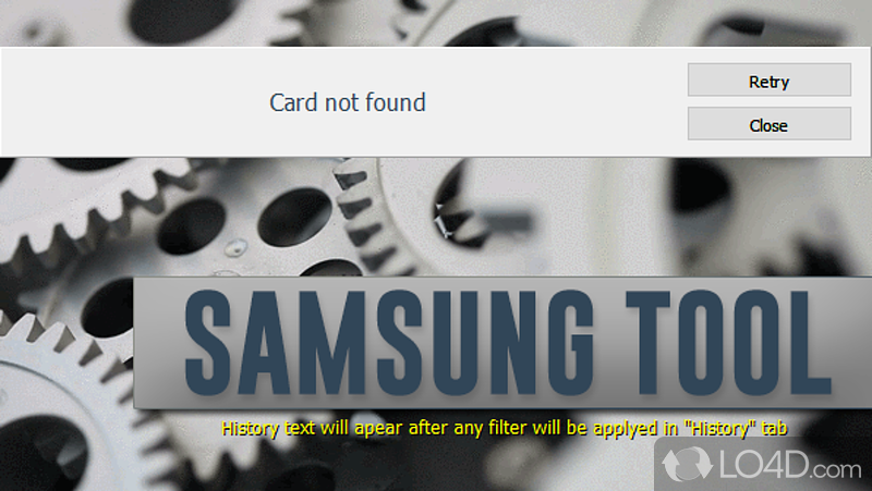 Restore factory settings - Screenshot of Samsung Tool PRO