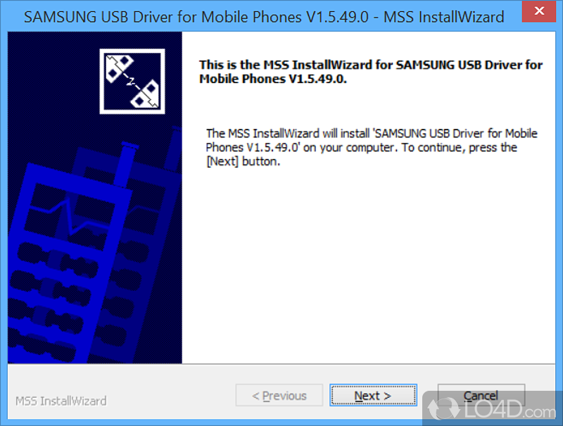 Enable USB recognition for Android - Screenshot of Samsung USB Driver for Mobile Phones