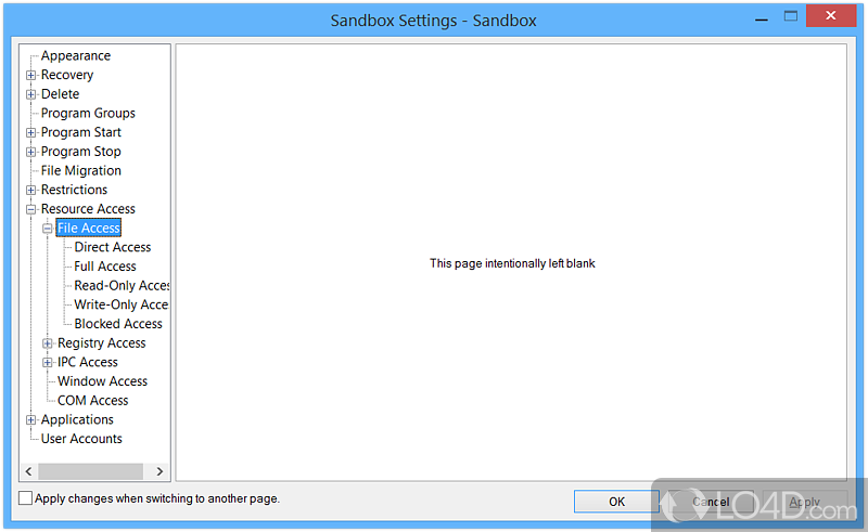 Sandboxie: Not an antivirus - Screenshot of Sandboxie
