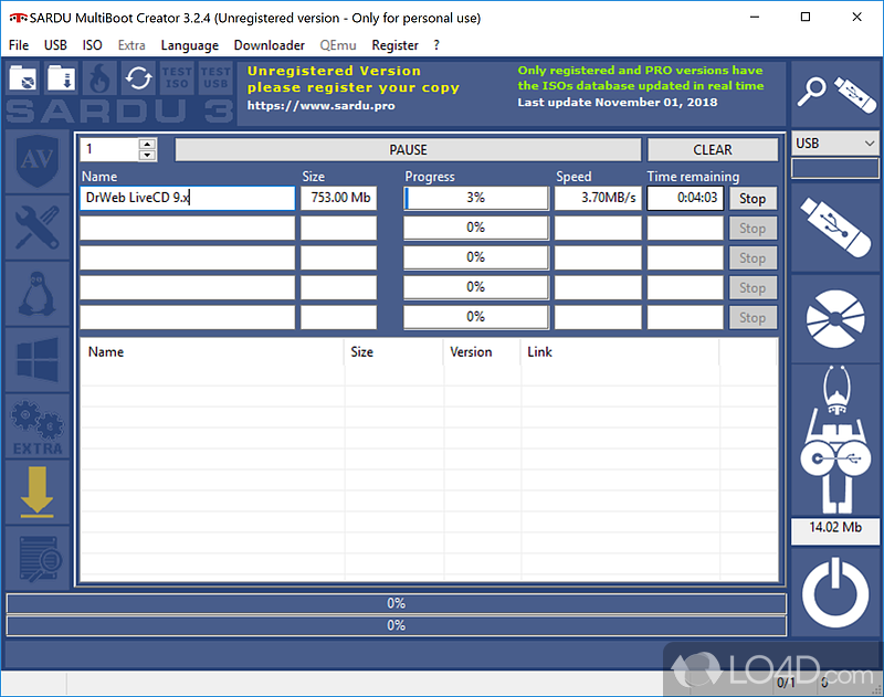 MultiBoot Creator is the best Solution for IT Disaster Recovery - Screenshot of SARDU