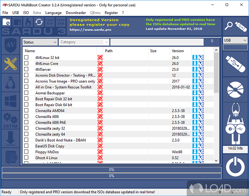 Install Windows from USB - Screenshot of SARDU