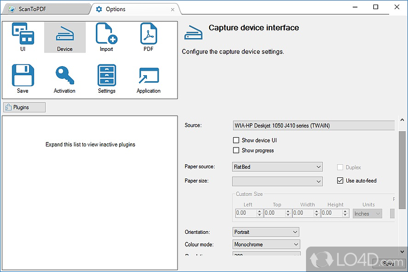 ScanToPDF is the easiest and most way to create paper to PDF (PDF/A) - Screenshot of Scan to PDF