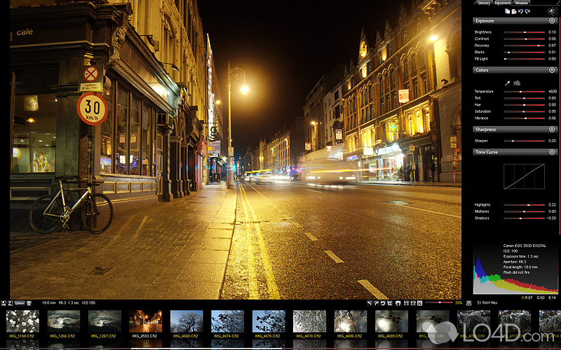 Extensive support for different digital cameras - Screenshot of Scarab Darkroom Lite