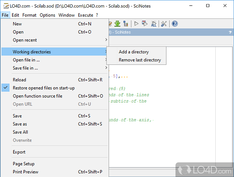 Engineering numerical computation - Screenshot of Scilab