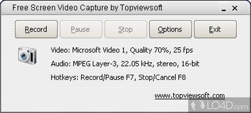 Powerful screen recorder software - Screenshot of Screen Video Capture
