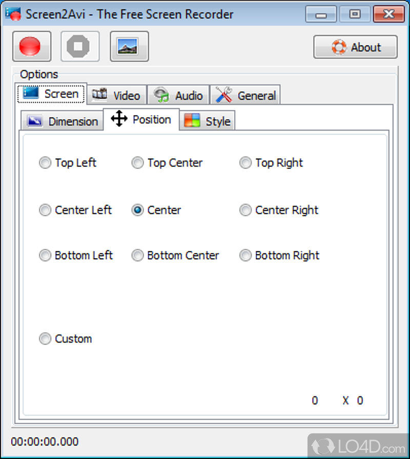 A Free Design & photography program for Windows - Screenshot of Screen2Avi