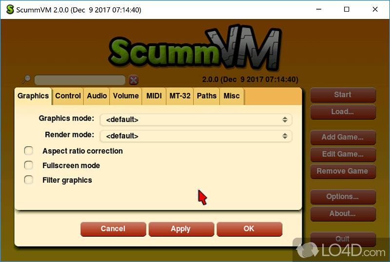 Old school PC gaming emulator for all the console classics - Screenshot of ScummVM