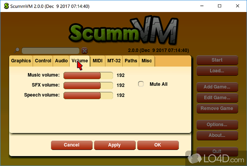 ScummVM: Emulator app - Screenshot of ScummVM