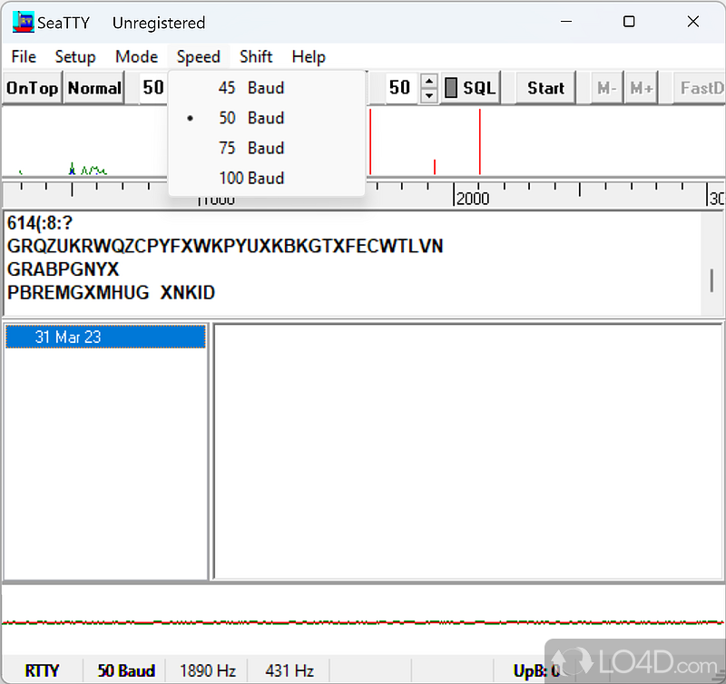 Receive weather reports, weather charts and navigational warnings - Screenshot of SeaTTY