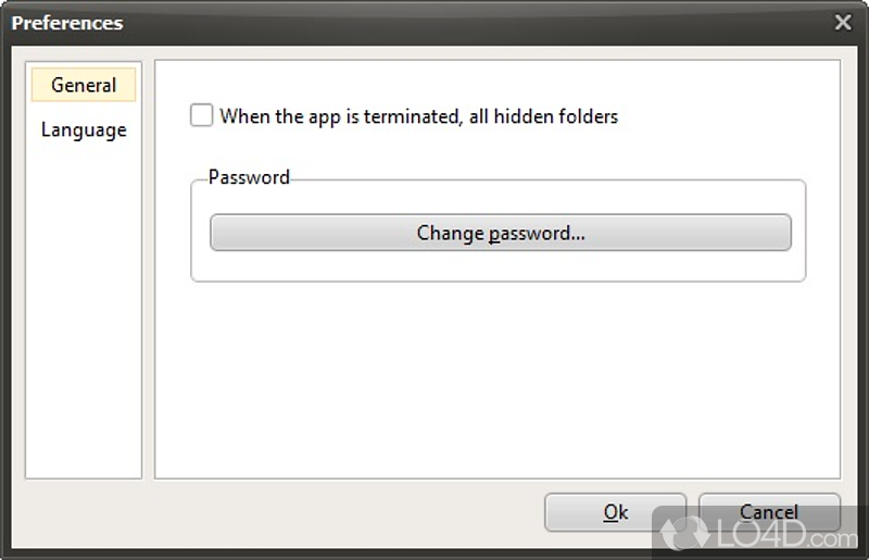 SecretFolder: User interface - Screenshot of SecretFolder