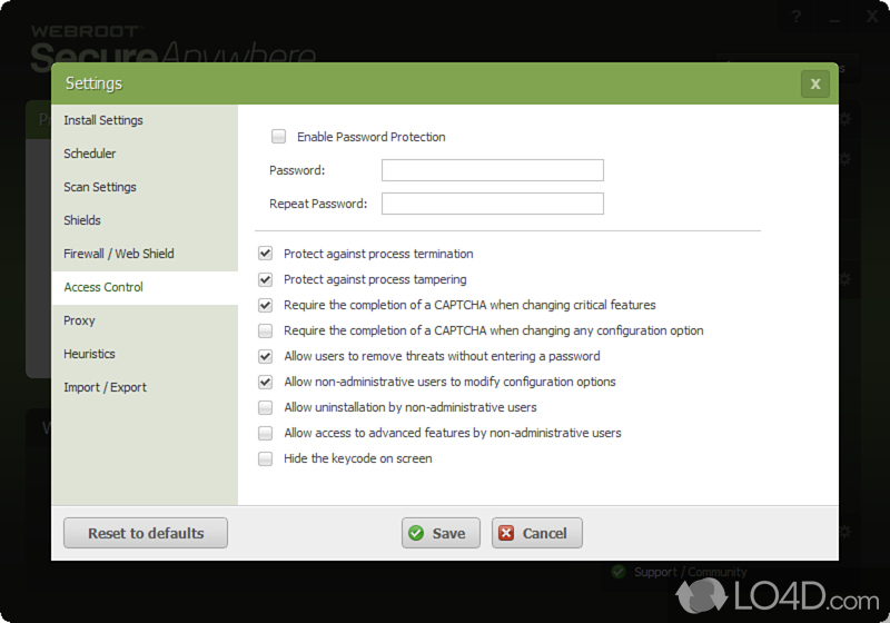 Webroot SecureAnywhere AntiVirus screenshot