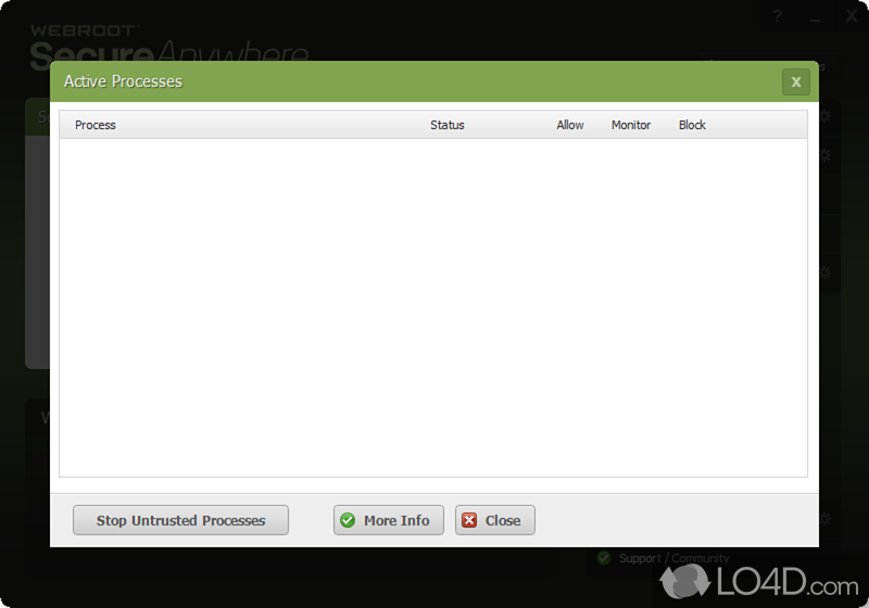 Webroot SecureAnywhere AntiVirus screenshot