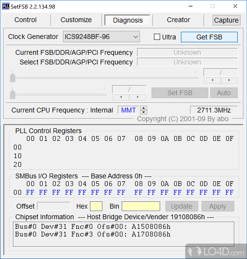 Quickly get thorough CPU details - Screenshot of SetFSB