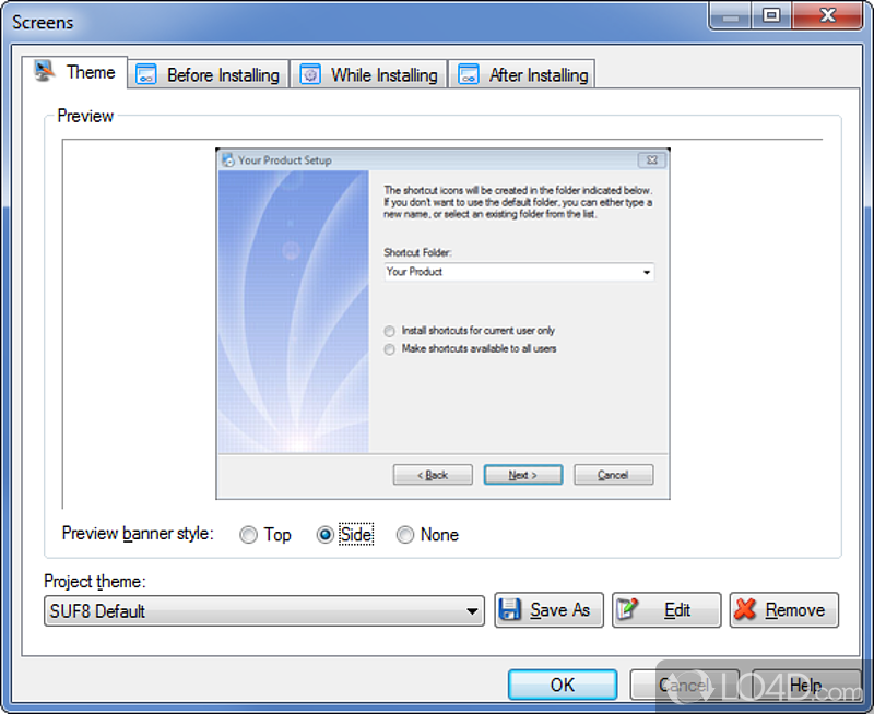 Enable you to create professional installers for your Windows software - Screenshot of Setup Factory