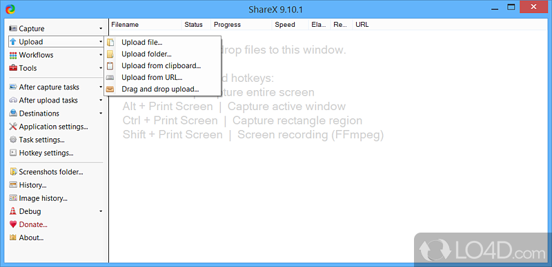 Copy, save, adjust, enhance, and upload grabbed photos - Screenshot of ShareX
