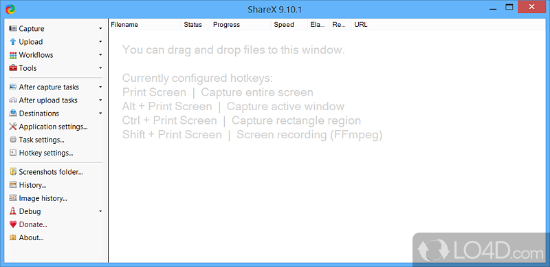 Free and open-source snapshot grabber - Screenshot of ShareX