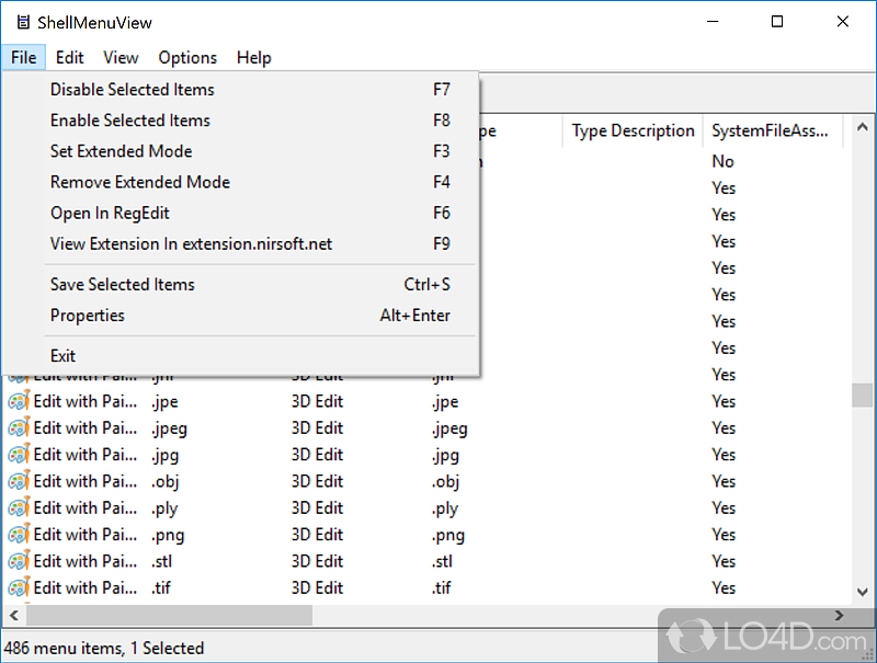 ShellMenuView: Portability perks - Screenshot of ShellMenuView