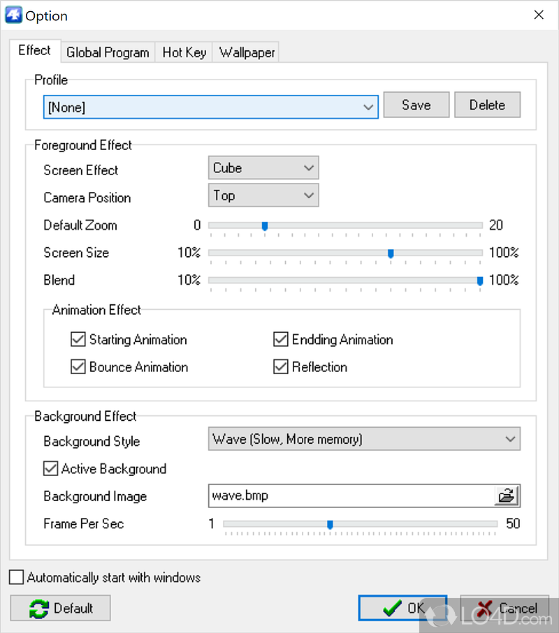 A great looking program that quite literally, adds a new dimension to the way you work on multiple desktops - Screenshot of Shock 4Way 3D