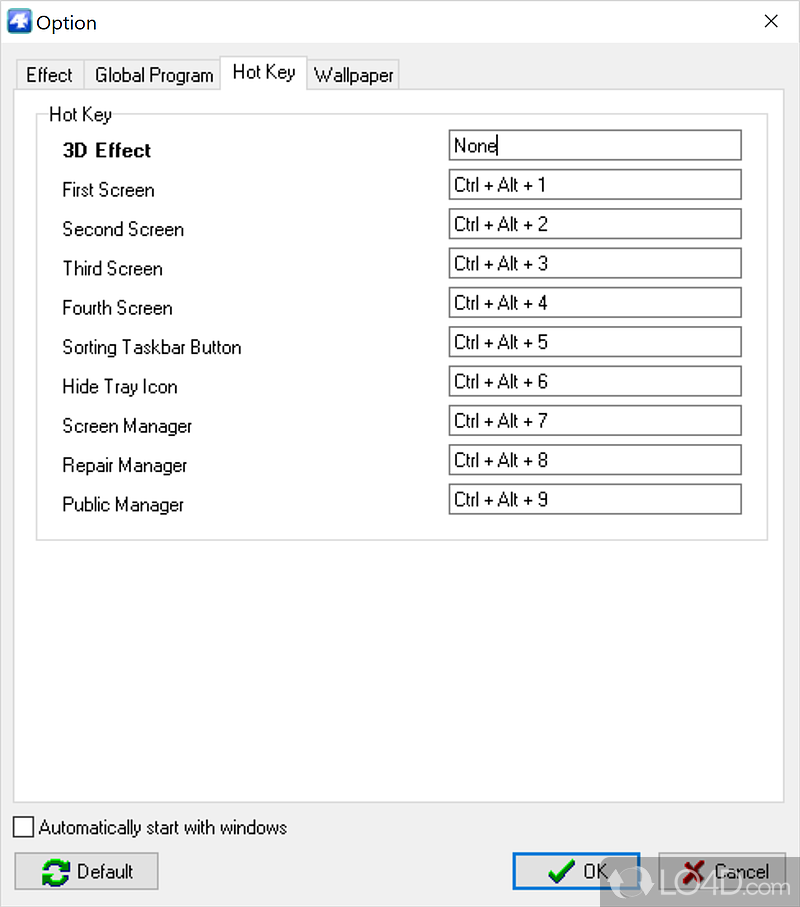 Shock 4Way 3D: User interface - Screenshot of Shock 4Way 3D