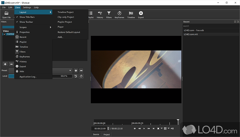 Good for entry-level editors - Screenshot of Shotcut Video Editor