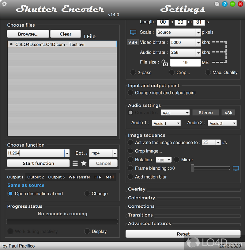Intuitive handling that is met with enhanced, detailed customization and flexibility - Screenshot of Shutter Encoder