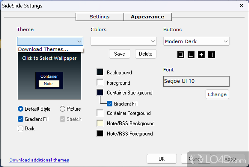Advanced, dockable, highly configurable Desktop Extension on Steroids - Screenshot of SideSlide
