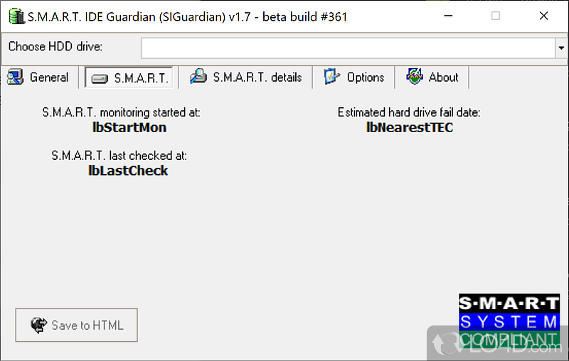 SIGuardian: User interface - Screenshot of SIGuardian