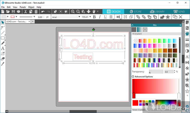 Compatible with all Silhouette cutting devices that can easily create business cards - Screenshot of Silhouette Studio
