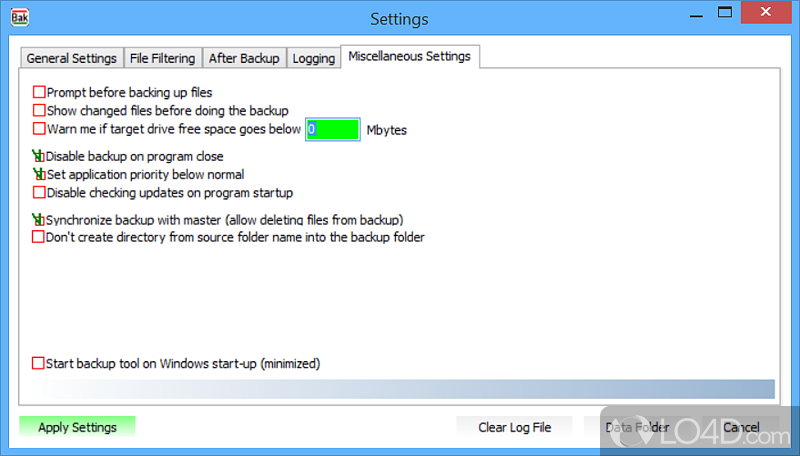 Simple Backup Tool screenshot