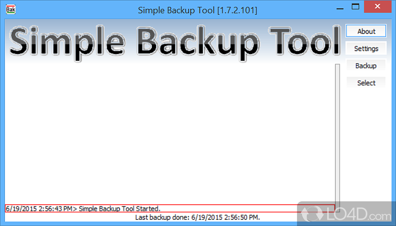 Powerful software solution that comes in for users who need to backup the content of multiple folders within minutes - Screenshot of Simple Backup Tool