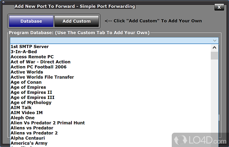 Visually appealing and easy to use - Screenshot of Simple Port Forwarding