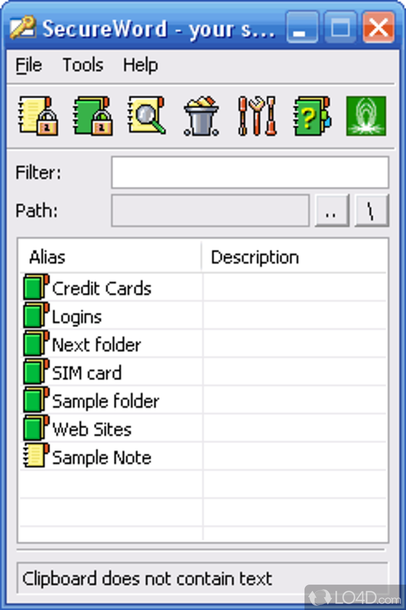 Slam: User interface - Screenshot of Slam