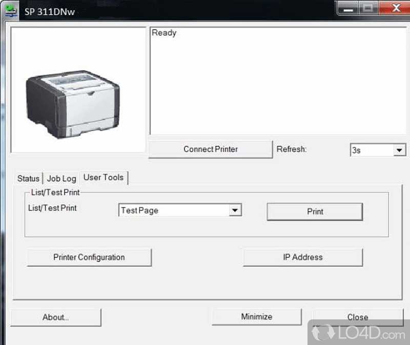 Printer management utility for Ricoh office devices - Screenshot of Smart Organizing Monitor